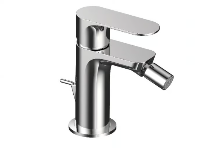 LEA 64103E - Single handle bidet mixer with automatic pop-up waste _ Rubinetterie Frattini